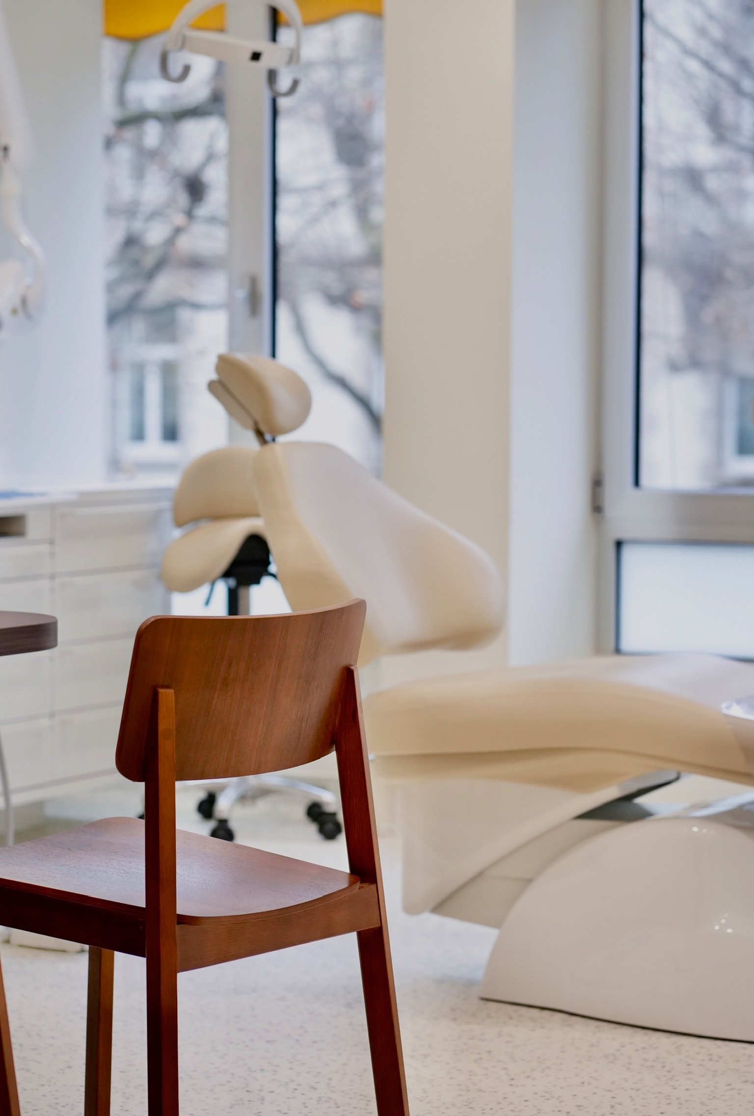 Espace de consultation et d'échange avec le dentiste au Cabinet de la Paix